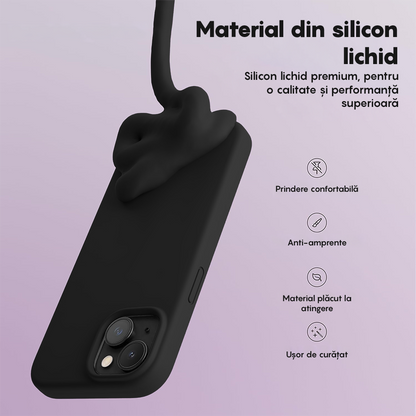 Husa Soft Silicone - iPhone 15 - Negru