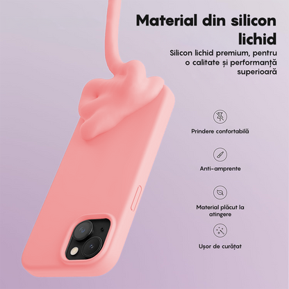 Husa Soft Silicone - iPhone 15 Plus - Roz