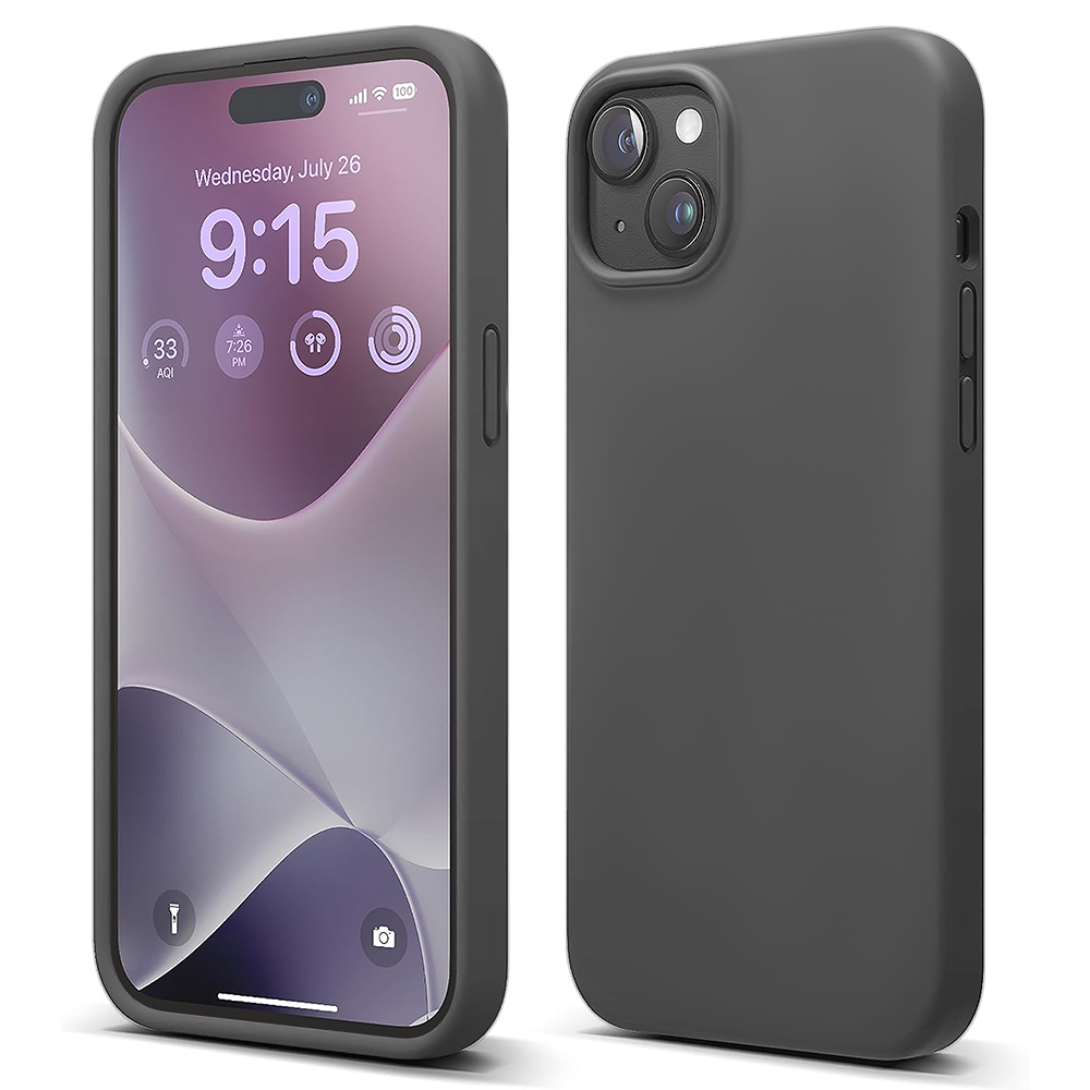 Husa Soft Silicone - iPhone 15 Plus - Dark Grey