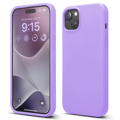 Husa Soft Silicone - iPhone 15 Plus - Light Lilac