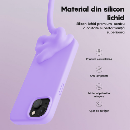 Husa Soft Silicone - iPhone 15 Plus - Light Lilac