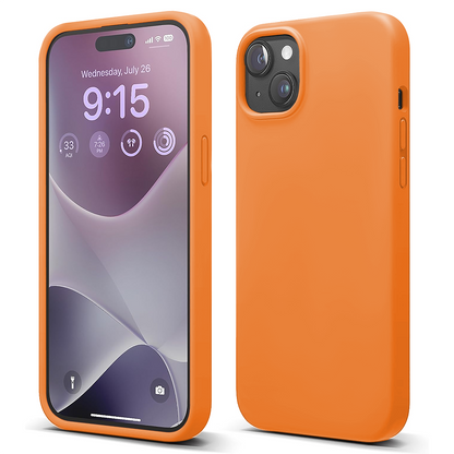 Husa Soft Silicone - iPhone 15 Plus - Nectarine