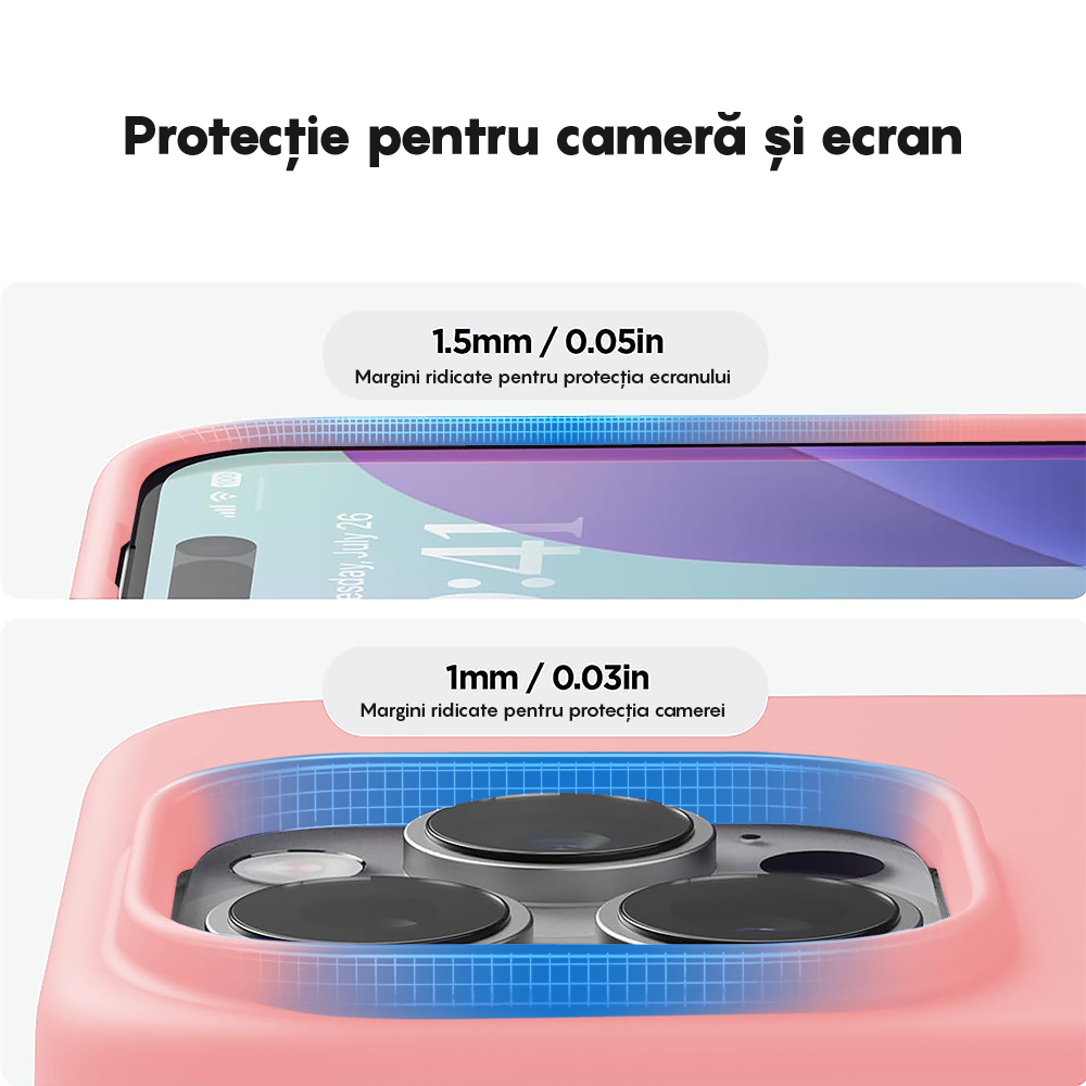 Husa Soft Silicone - iPhone 15 Pro Max - Roz