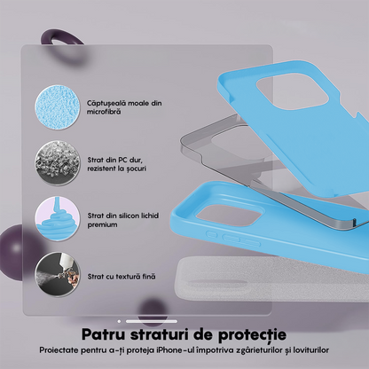 Husa Soft Silicone - iPhone 15 Pro Max - Cadet Blue