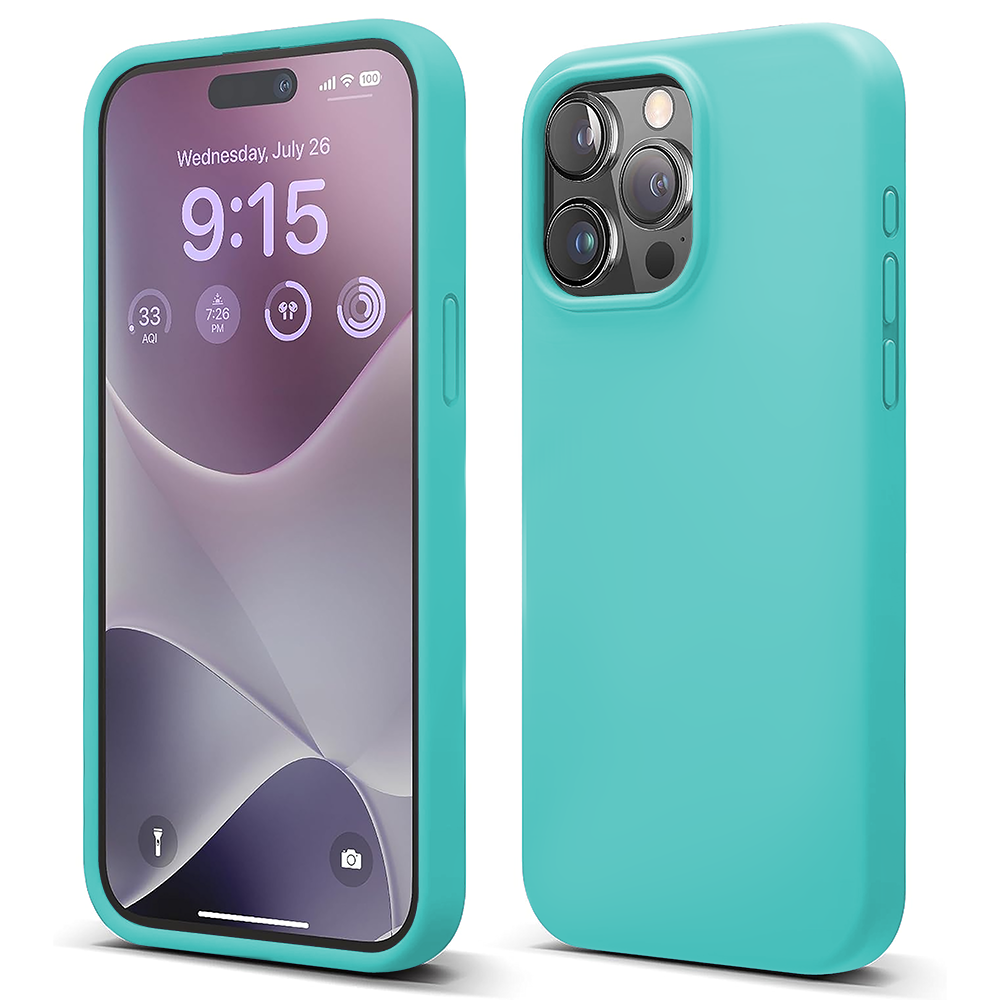Husa Soft Silicone - iPhone 15 Pro Max - Turcoaz