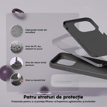 Husa Soft Silicone - iPhone 15 Pro Max - Dark Grey