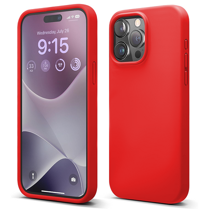 Husa Soft Silicone - iPhone 15 Pro Max - Rosu