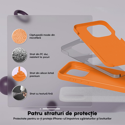 Husa Soft Silicone - iPhone 15 Pro Max - Nectarine