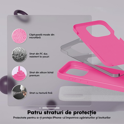 Husa Soft Silicone - iPhone 15 Pro Max - Fuchsia