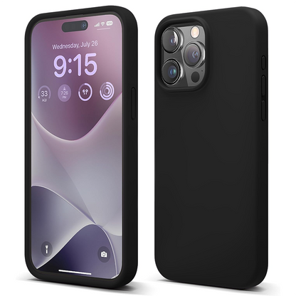 Husa Soft Silicone - iPhone 15 Pro Max - Negru