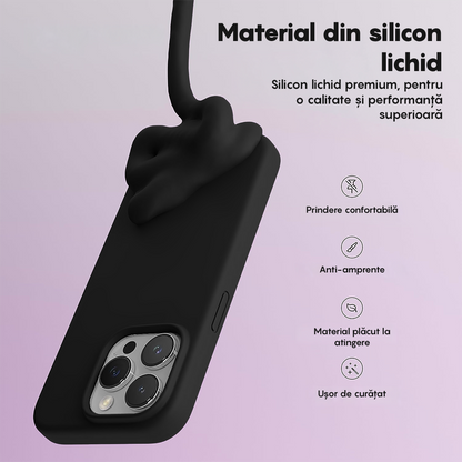 Husa Soft Silicone - iPhone 15 Pro Max - Negru