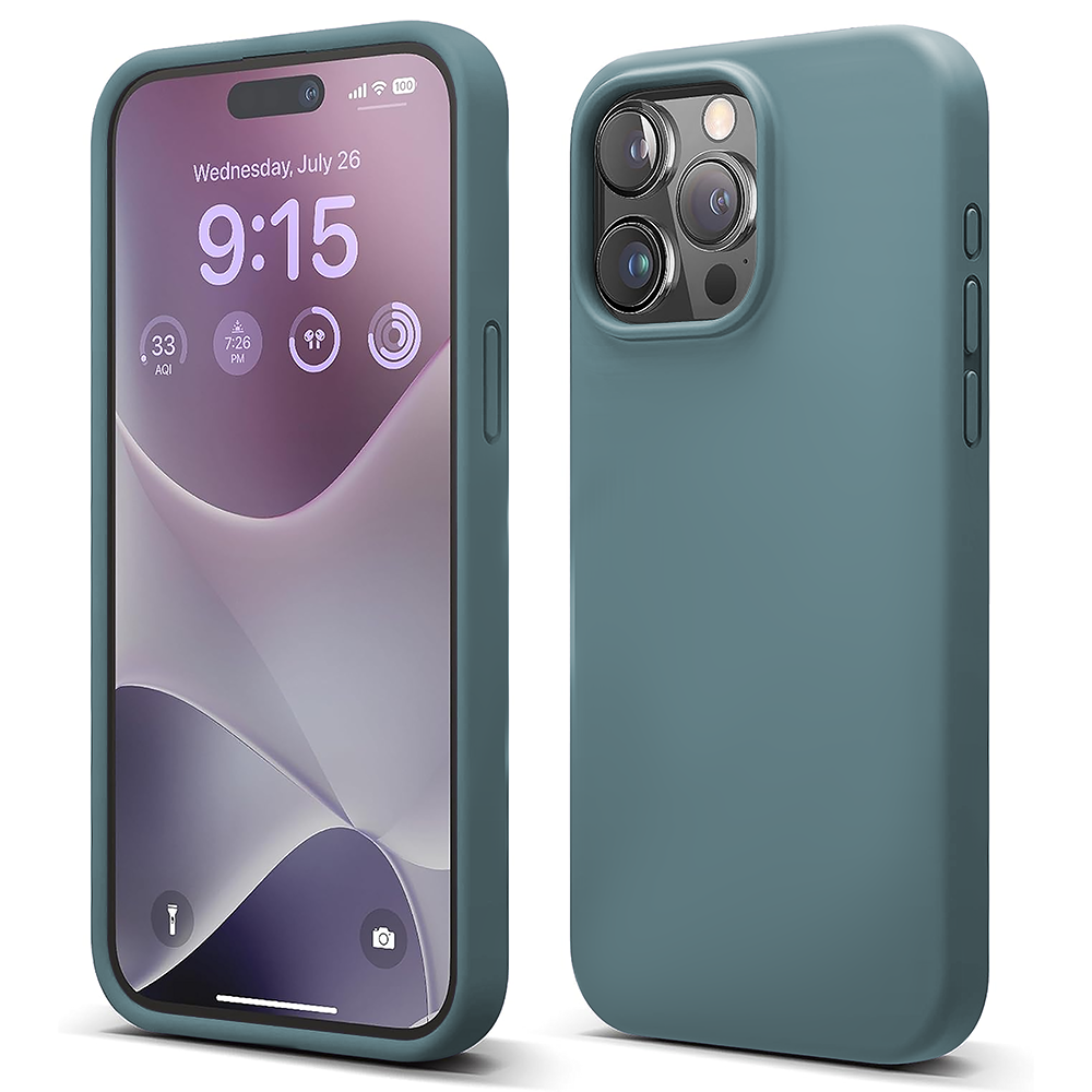 Husa Soft Silicone - iPhone 15 Pro Max - Midnight Blue