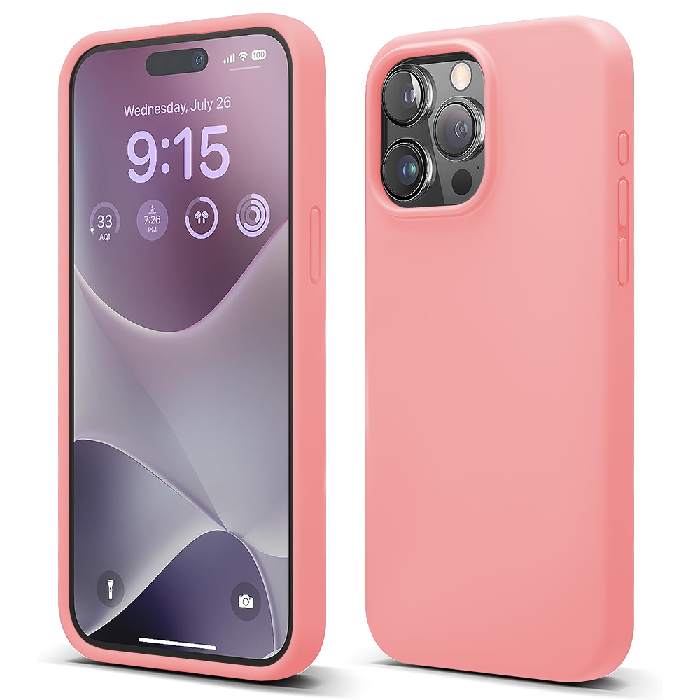 Husa Soft Silicone - iPhone 15 Pro - Roz
