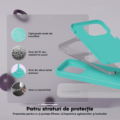 Husa Soft Silicone - iPhone 15 Pro - Turcoaz