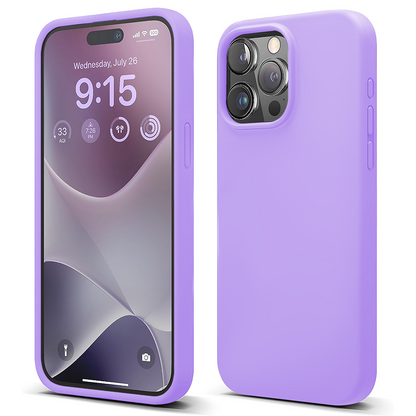 Husa Soft Silicone - iPhone 15 Pro - Light Lilac