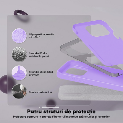 Husa Soft Silicone - iPhone 15 Pro - Light Lilac