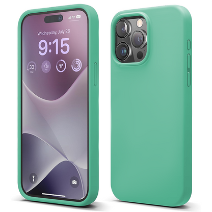 Husa Soft Silicone - iPhone 15 Pro - Webster Green