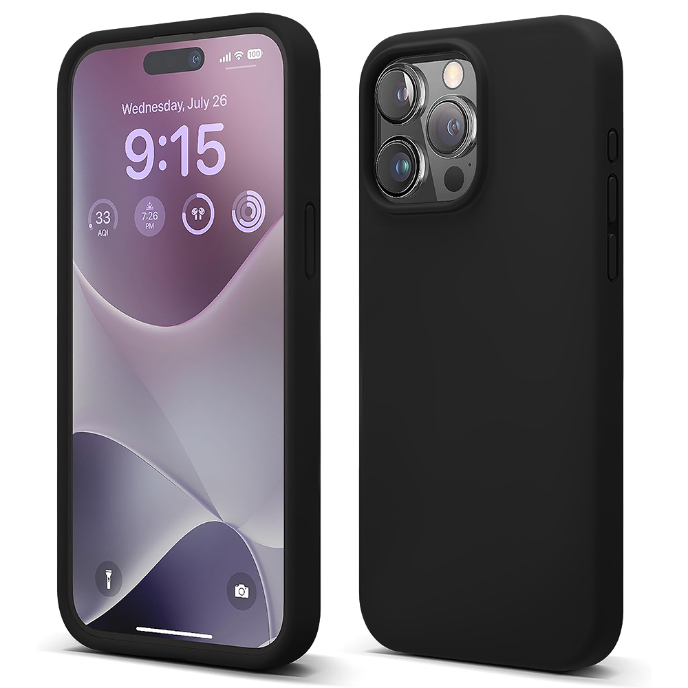 Husa Soft Silicone - iPhone 15 Pro - Negru