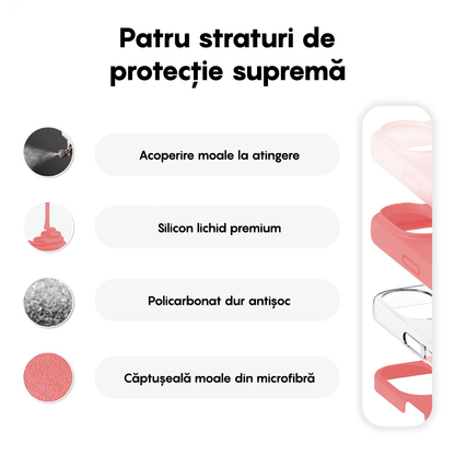 Husa Soft Silicone - iPhone 16 - Roz