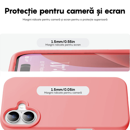 Husa Soft Silicone - iPhone 16 - Roz