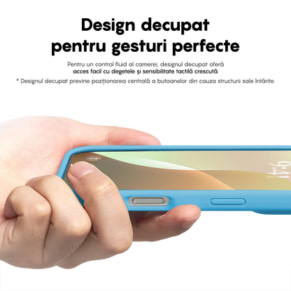 Husa Soft Silicone - iPhone 16 - Cadet Blue