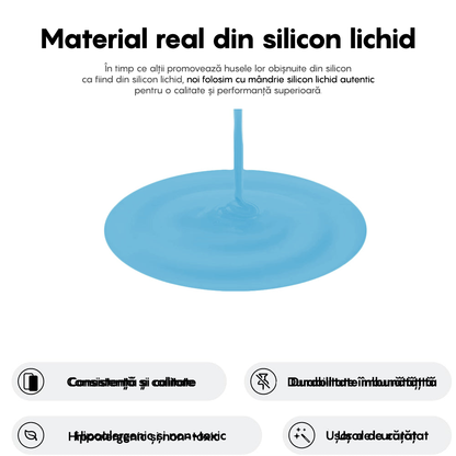 Husa Soft Silicone - iPhone 16 - Cadet Blue