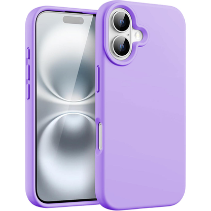 Husa Soft Silicone - iPhone 16 - Light Lilac