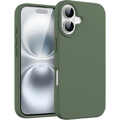 Husa Soft Silicone - iPhone 16 - Webster Green