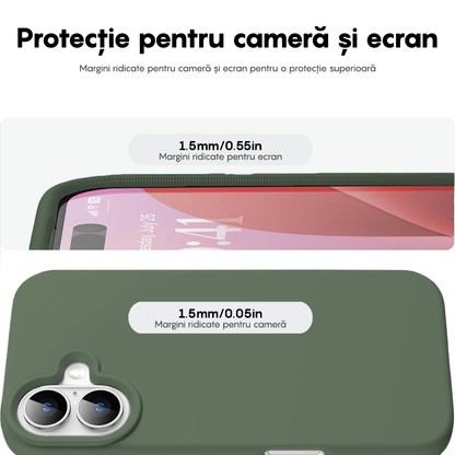 Husa Soft Silicone - iPhone 16 - Webster Green
