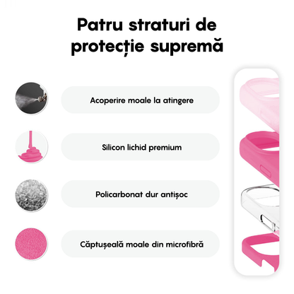 Husa Soft Silicone - iPhone 16 - Fuchsia