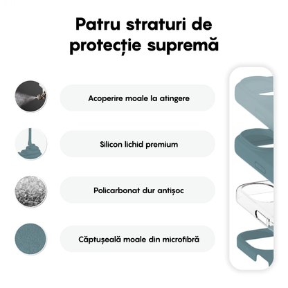 Husa Soft Silicone - iPhone 16 - Midnight Blue