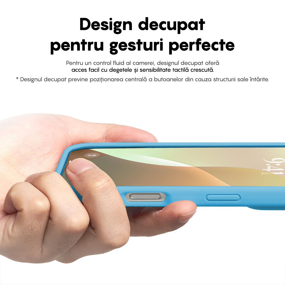 Husa Soft Silicone - iPhone 16 Plus - Cadet Blue