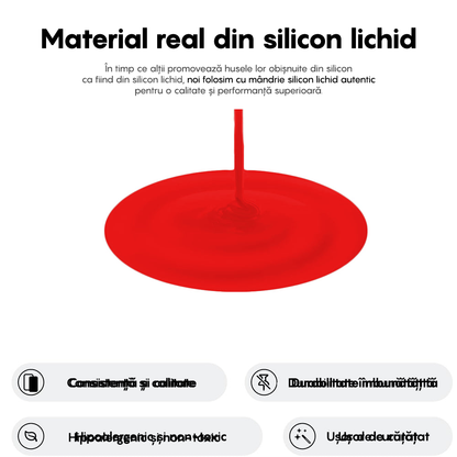 Husa Soft Silicone - iPhone 16 Plus - Rosu