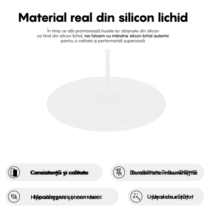 Husa Soft Silicone - iPhone 16 Plus - Alb