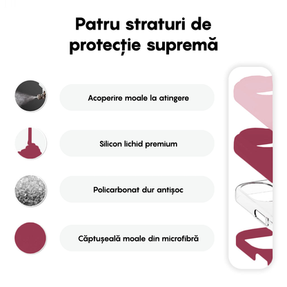 Husa Soft Silicone - iPhone 16 Plus - Burgundy