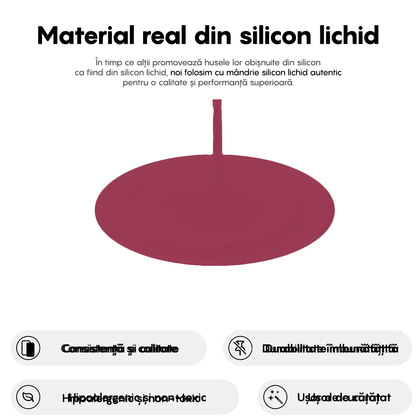 Husa Soft Silicone - iPhone 16 Plus - Burgundy