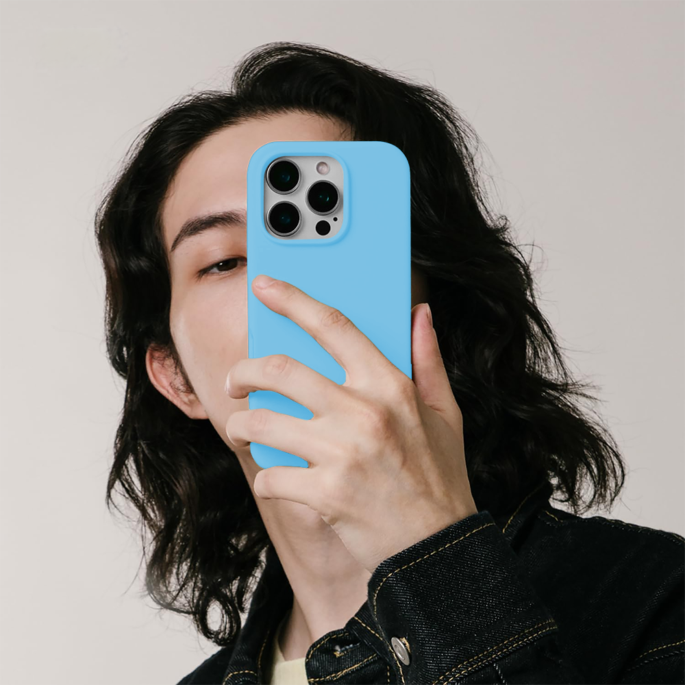 Husa Soft Silicone - iPhone 16 Pro Max - Cadet Blue