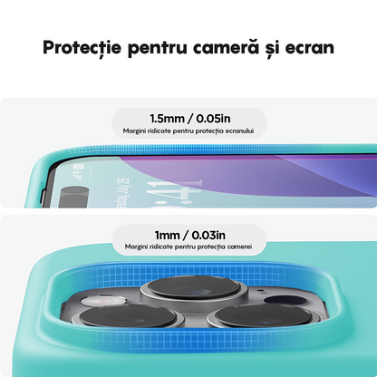 Husa Soft Silicone - iPhone 16 Pro Max - Turcoaz