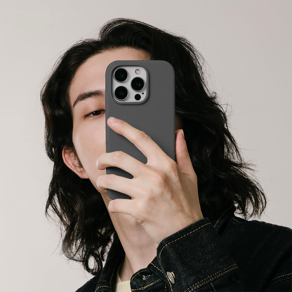 Husa Soft Silicone - iPhone 16 Pro Max - Dark Grey