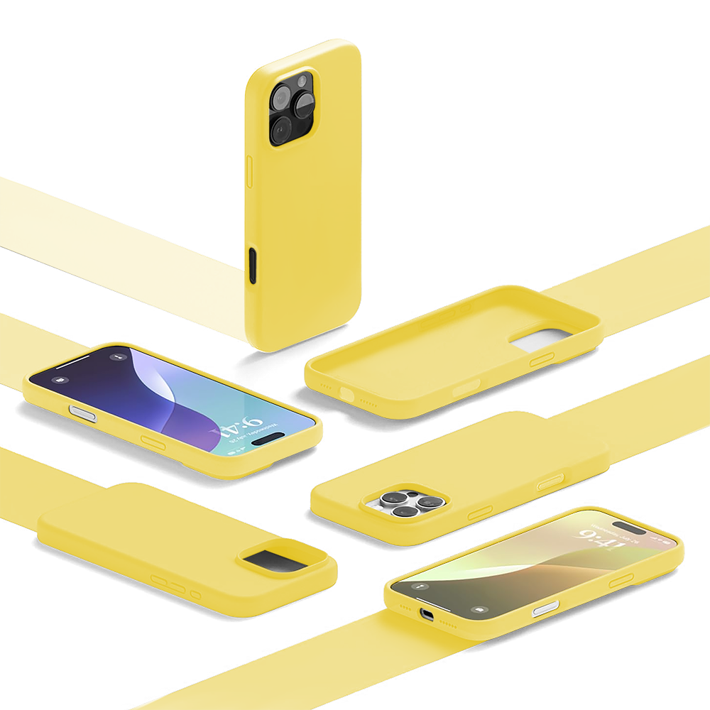 Husa Soft Silicone - iPhone 16 Pro Max - Galben