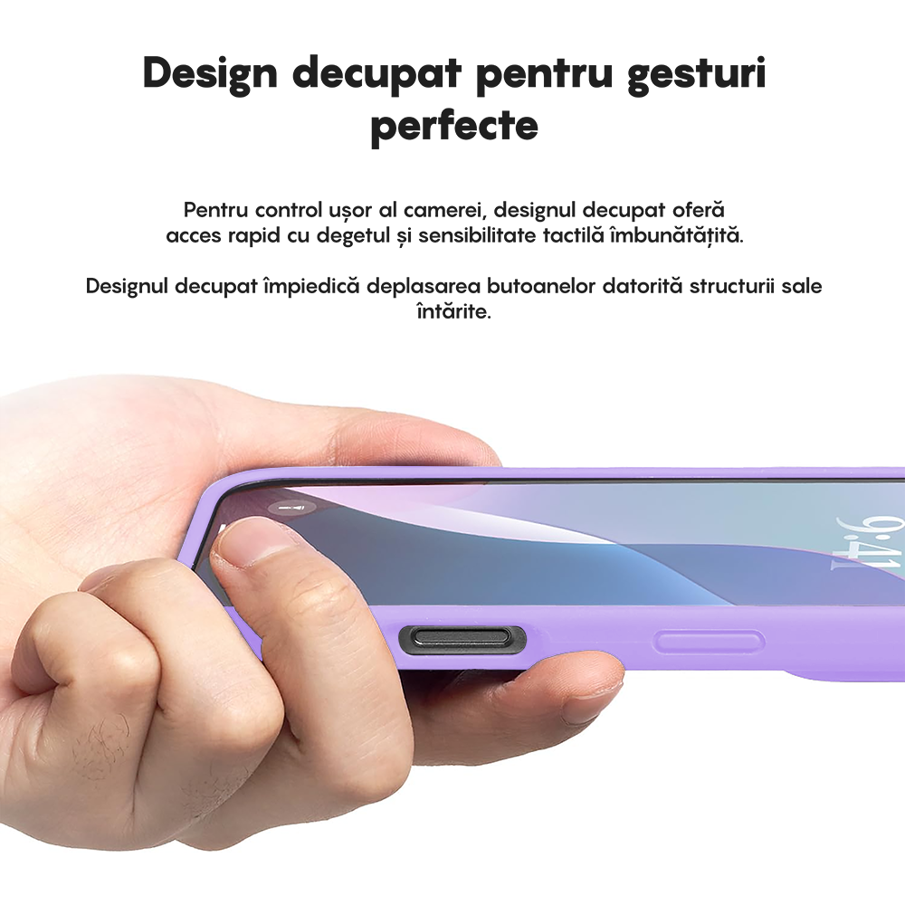 Husa Soft Silicone - iPhone 16 Pro Max - Light Lilac