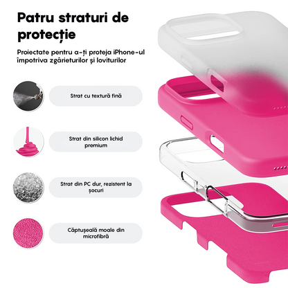 Husa Soft Silicone - iPhone 16 Pro Max - Fuchsia