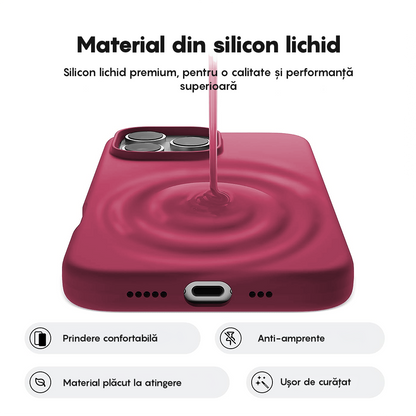 Husa Soft Silicone - iPhone 16 Pro Max - Burgundy