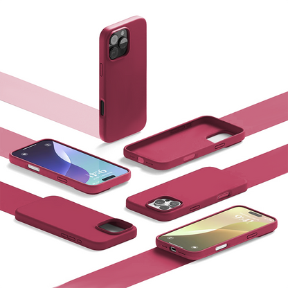 Husa Soft Silicone - iPhone 16 Pro Max - Burgundy