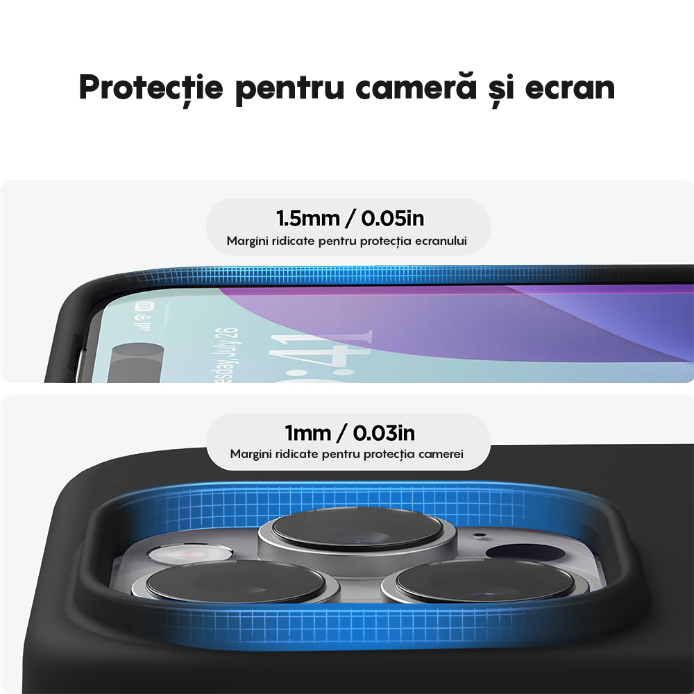 Husa Soft Silicone - iPhone 16 Pro Max - Negru