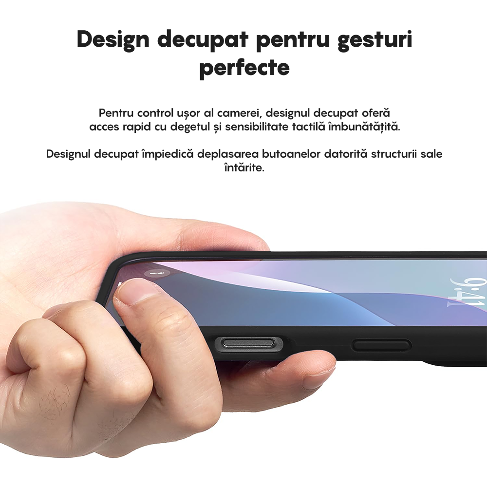 Husa Soft Silicone - iPhone 16 Pro Max - Negru