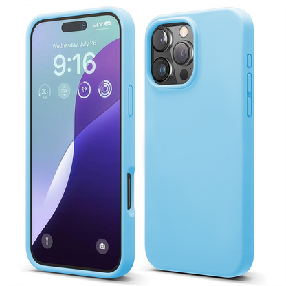 Husa Soft Silicone - iPhone 16 Pro - Cadet Blue