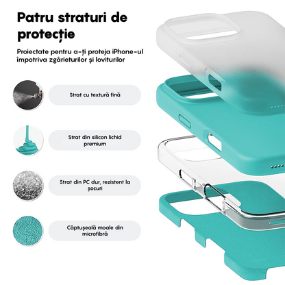 Husa Soft Silicone - iPhone 16 Pro - Turcoaz