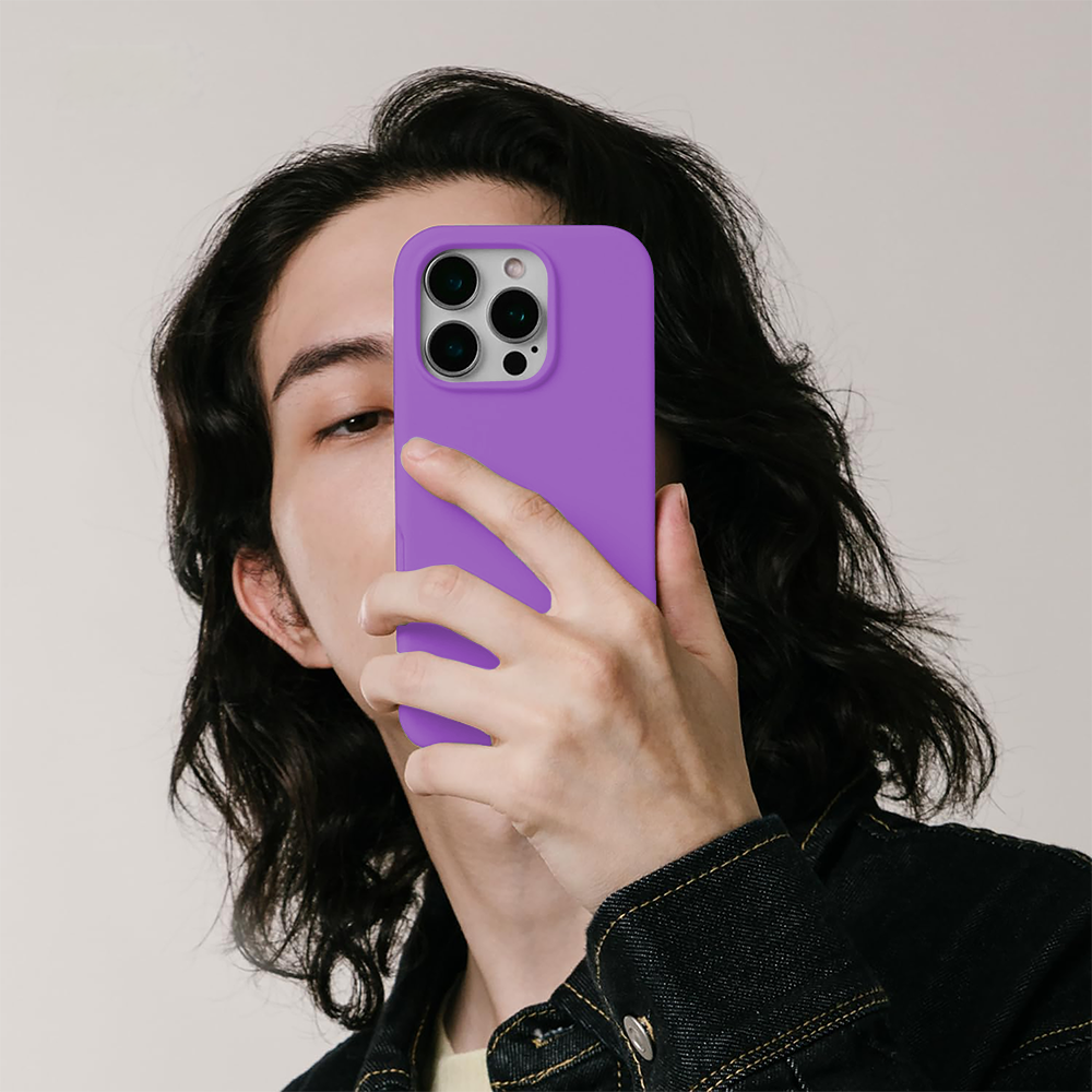 Husa Soft Silicone - iPhone 16 Pro - Light Purple