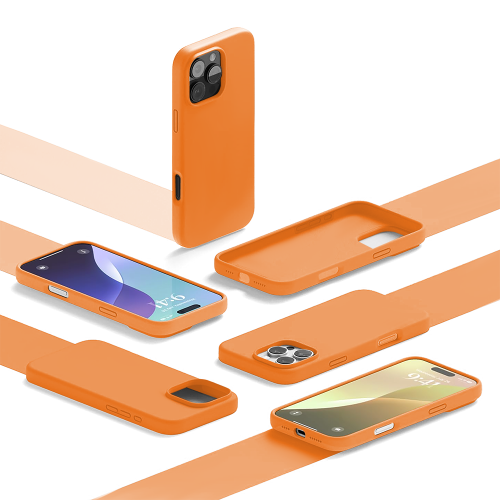 Husa Soft Silicone - iPhone 16 Pro - Nectarine